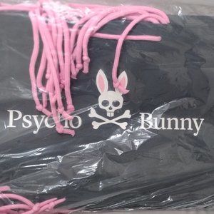 NEW LOT of 10 PSYCHO BUNNY SHOPPING GiFT PAPER BAG XL 17.5"X12"X4.75" RABBIT